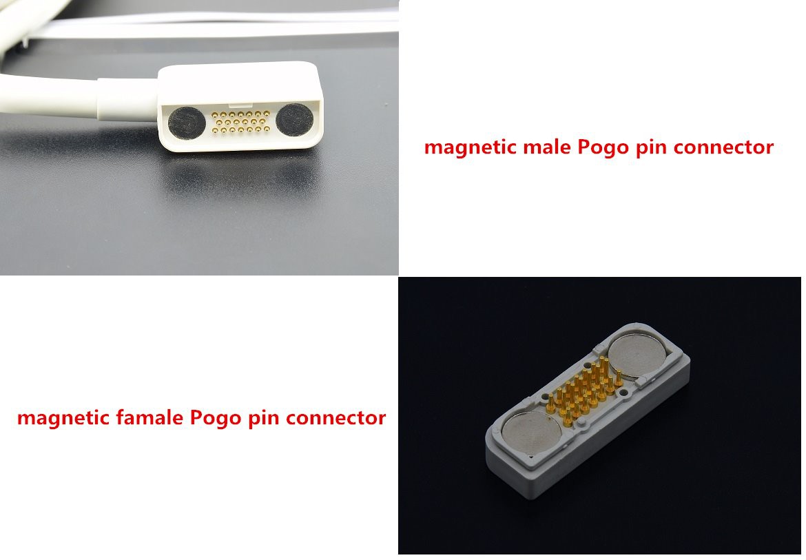 magnetic male famale Pogo pin connector