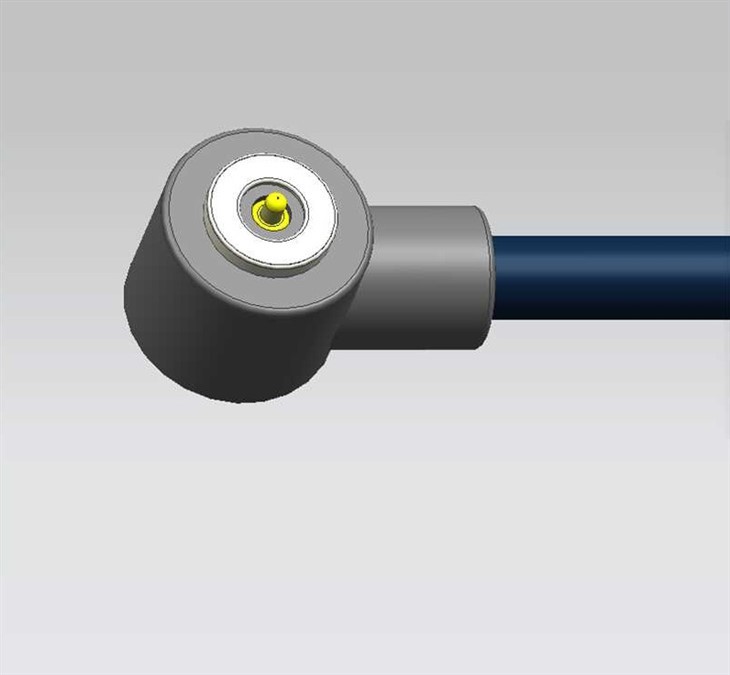 Jednostruki-PIN okrugli desni-ugaoni magnetni kabl